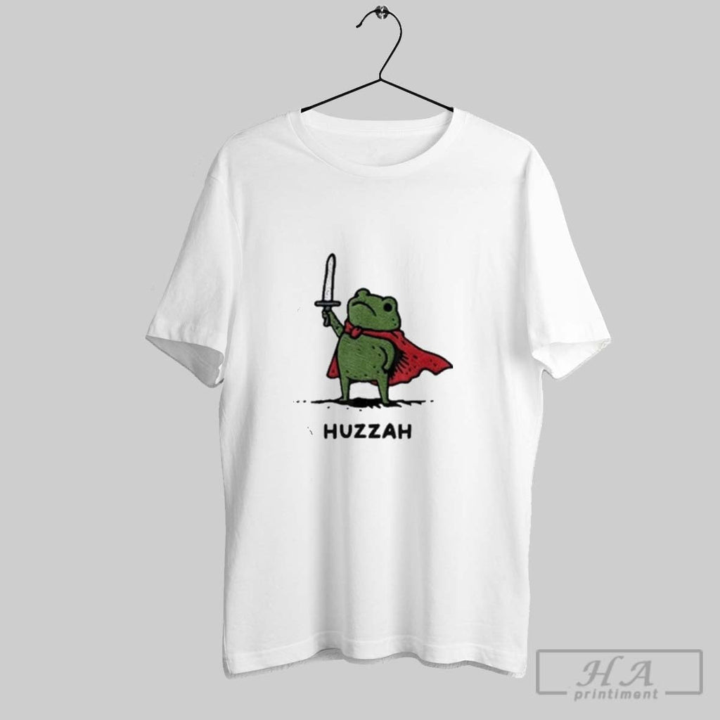 Official Huzzah Frog Knight Unisex T-shirt, Sweatshirt, Hoodie, Long Sleeve Tee - T-Shirt, Sweatshirt, Hoodie