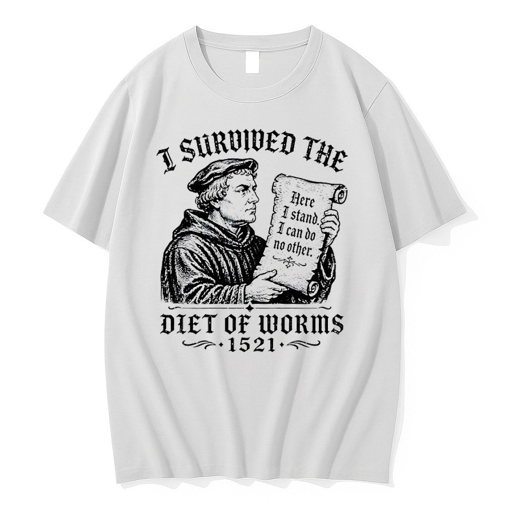 Official I Survived The Diet Of Worms 1521 Martin Luther T Shirts Jpg Unisex T-shirt, Sweatshirt, Hoodie, Long Sleeve Tee - T-Shirt, Sweatshirt, Hoodie