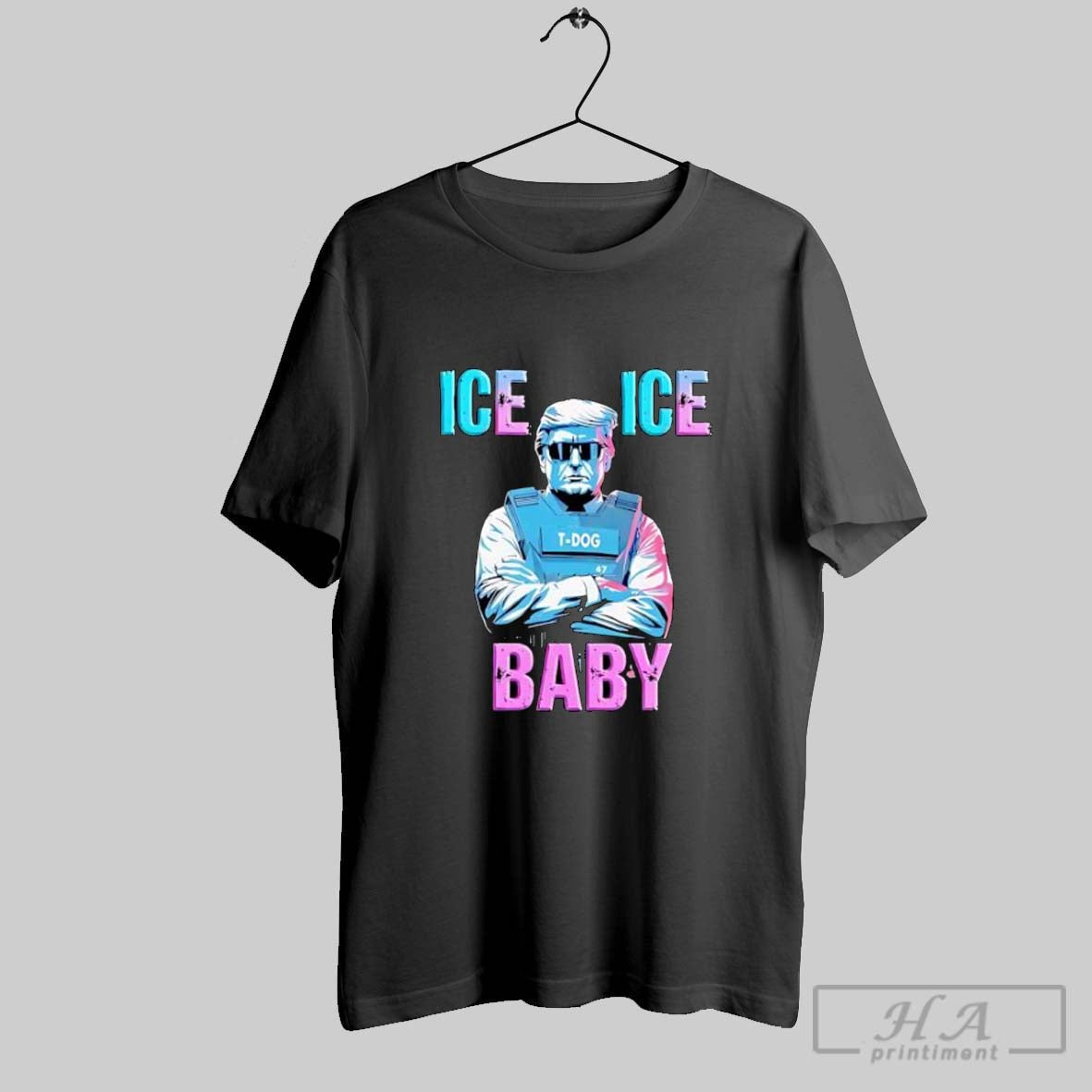 Official Ice Ice Baby Donald Trump T Dog Bulletproof Vest Unisex T-shirt, Sweatshirt, Hoodie, Long Sleeve Tee - T-Shirt, Sweatshirt, Hoodie