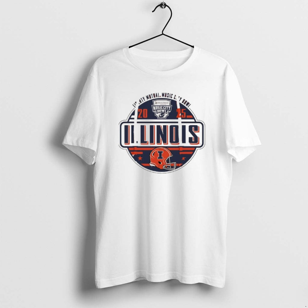 Official Illinois Football 2025 Music City Bowl Logo T-Shirts, Hoodie, Sweatshirt - T-Shirt, Sweatshirt, Hoodie