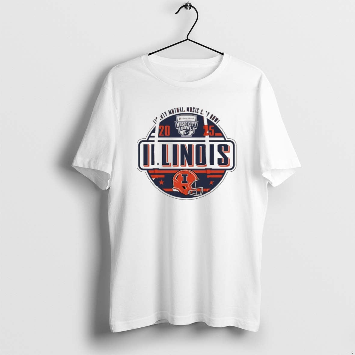 Official Illinois Football 2025 Music City Bowl Logo T-Shirts, Hoodie, Sweatshirt - T-Shirt, Sweatshirt, Hoodie