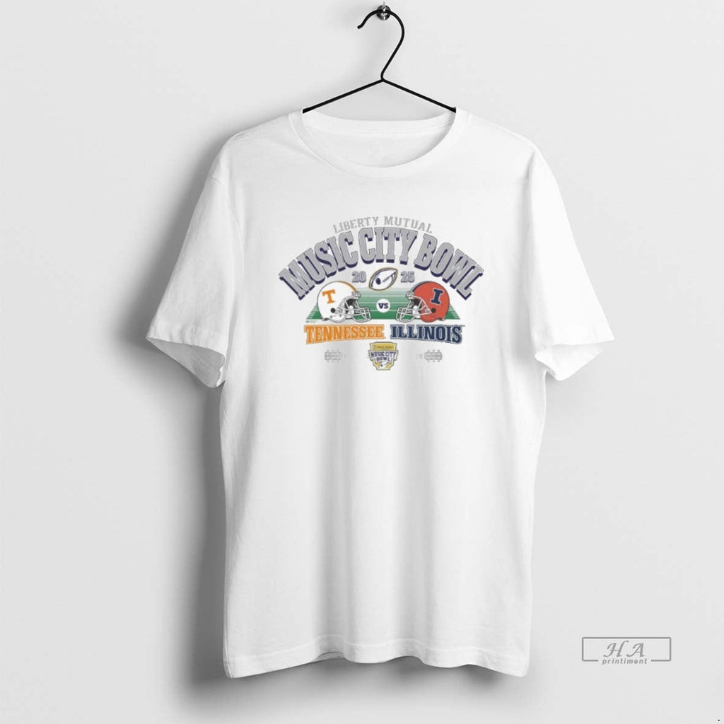 Official Illinois Vs Tennessee 2025 Liberty Mutual Music City Bowl Helmet T-Shirts, Hoodie, Sweatshirt - T-Shirt, Sweatshirt, Hoodie