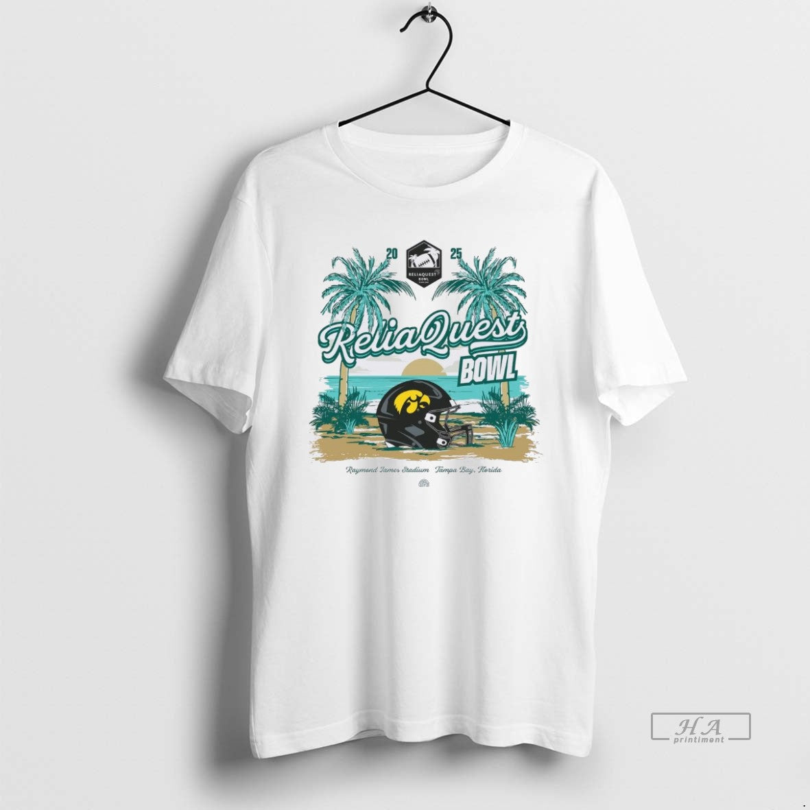 Official Iowa Hawkeyes 2025 Reliaquest Bowl Helmet Beach T-Shirts, Hoodie, Sweatshirt - T-Shirt, Sweatshirt, Hoodie