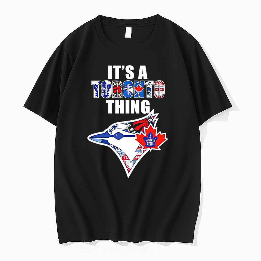 Official Its A Toronto Thing Toronto Blue Jays Raptors Maple Leafs Logos Mashup T Shirts Unisex T-shirt, Sweatshirt, Hoodie, Long Sleeve Tee - T-Shirt, Sweatshirt, Hoodie
