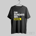 Official J J Mccarthy On Sundays We Skol T Shirt Unisex T-shirt, Sweatshirt, Hoodie, Long Sleeve Tee - T-Shirt, Sweatshirt, Hoodie