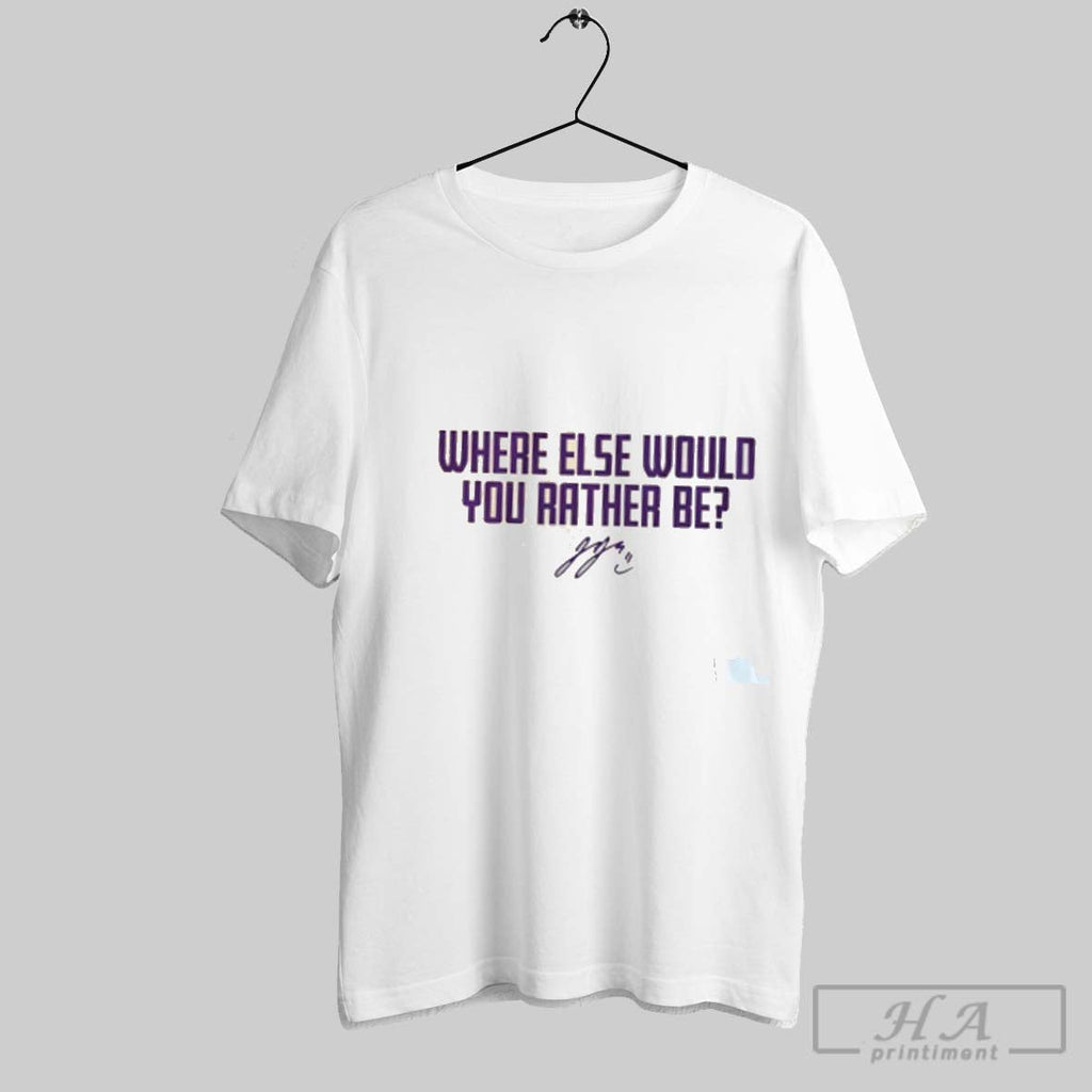 Official J J Mccarthy Where Else Would You Rather Be Minnesota Vikings Unisex T-shirt, Sweatshirt, Hoodie, Long Sleeve Tee - T-Shirt, Sweatshirt, Hoodie