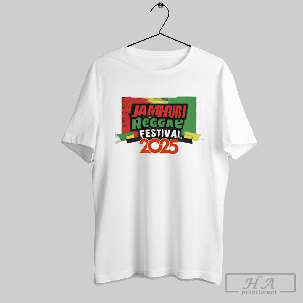 Official Jamhuri Reggae Festival 2025 Logo Unisex T-shirt, Sweatshirt, Hoodie, Long Sleeve Tee - T-Shirt, Sweatshirt, Hoodie