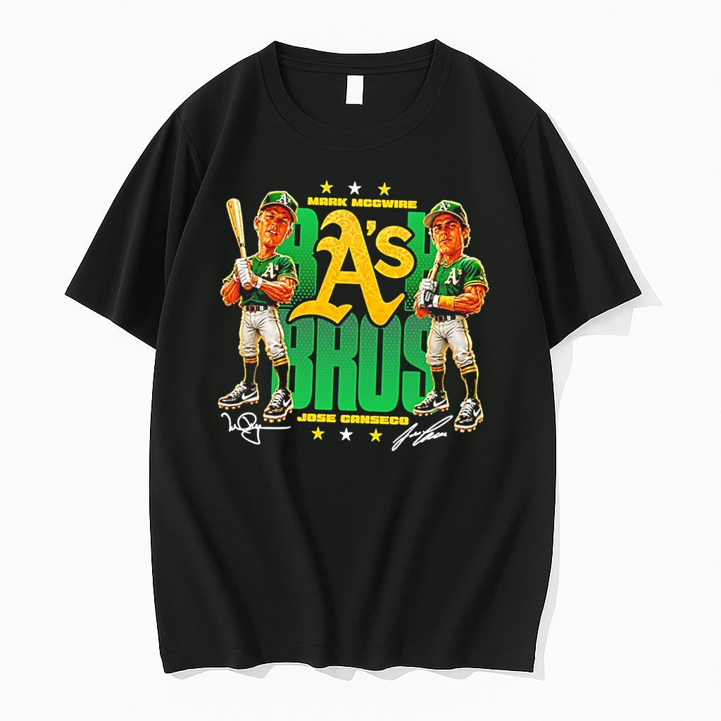Official Jose Canseco And Mark Mcgwire Oakland Athletics Signature Tee T Shirts Unisex T-shirt, Sweatshirt, Hoodie, Long Sleeve Tee - T-Shirt, Sweatshirt, Hoodie