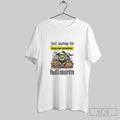 Official Just Waiting For Dollar General Santa Grinch Halloween 2025 Shirt Unisex T-shirt, Sweatshirt, Hoodie, Long Sleeve Tee - T-Shirt, Sweatshirt, Hoodie