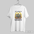 Official Just Waiting For Mcdonalds Santa Grinch Halloween 2025 Shirt Unisex T-shirt, Sweatshirt, Hoodie, Long Sleeve Tee - T-Shirt, Sweatshirt, Hoodie