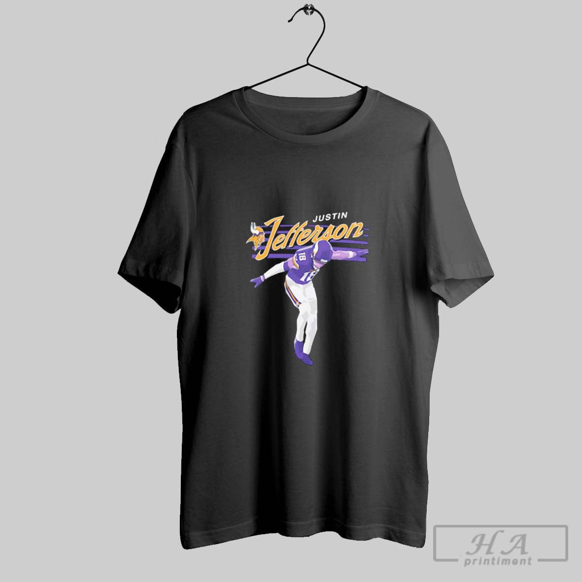 Official Justin Jefferson Minnesota Vikings Player Graphic Unisex T-shirt, Sweatshirt, Hoodie, Long Sleeve Tee - T-Shirt, Sweatshirt, Hoodie