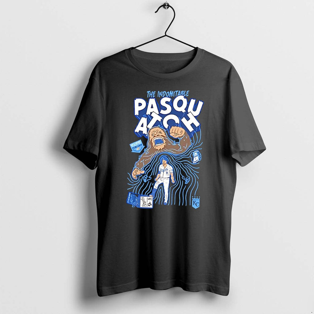 Official Kc Royals The Indomitable Pasquatch 2026 Tee T Shirts Jpg Unisex T-shirt, Sweatshirt, Hoodie, Long Sleeve Tee - T-Shirt, Sweatshirt, Hoodie