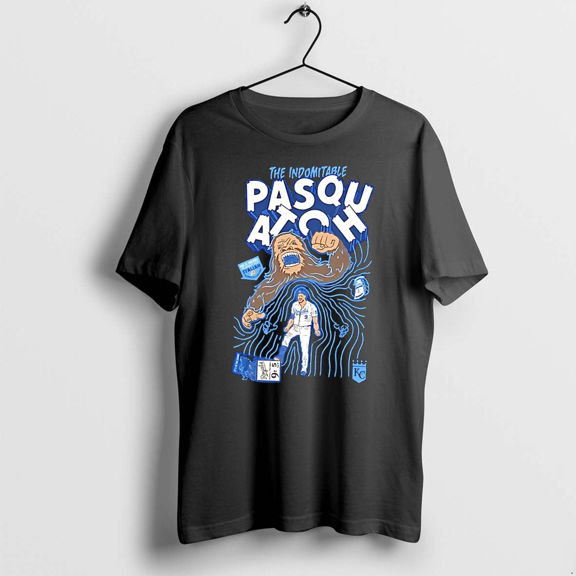 Official Kc Royals The Indomitable Pasquatch 2026 Tee T Shirts Jpg Unisex T-shirt, Sweatshirt, Hoodie, Long Sleeve Tee - T-Shirt, Sweatshirt, Hoodie