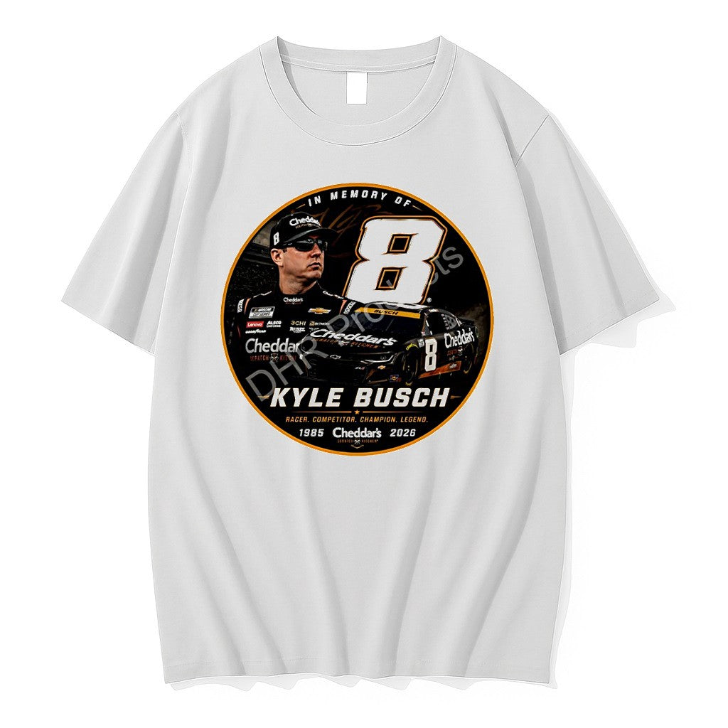 Official Kyle Busch Number 8 Tribute Racer Competitor Champion Legend T Shirts Unisex T-shirt, Sweatshirt, Hoodie, Long Sleeve Tee - T-Shirt, Sweatshirt, Hoodie