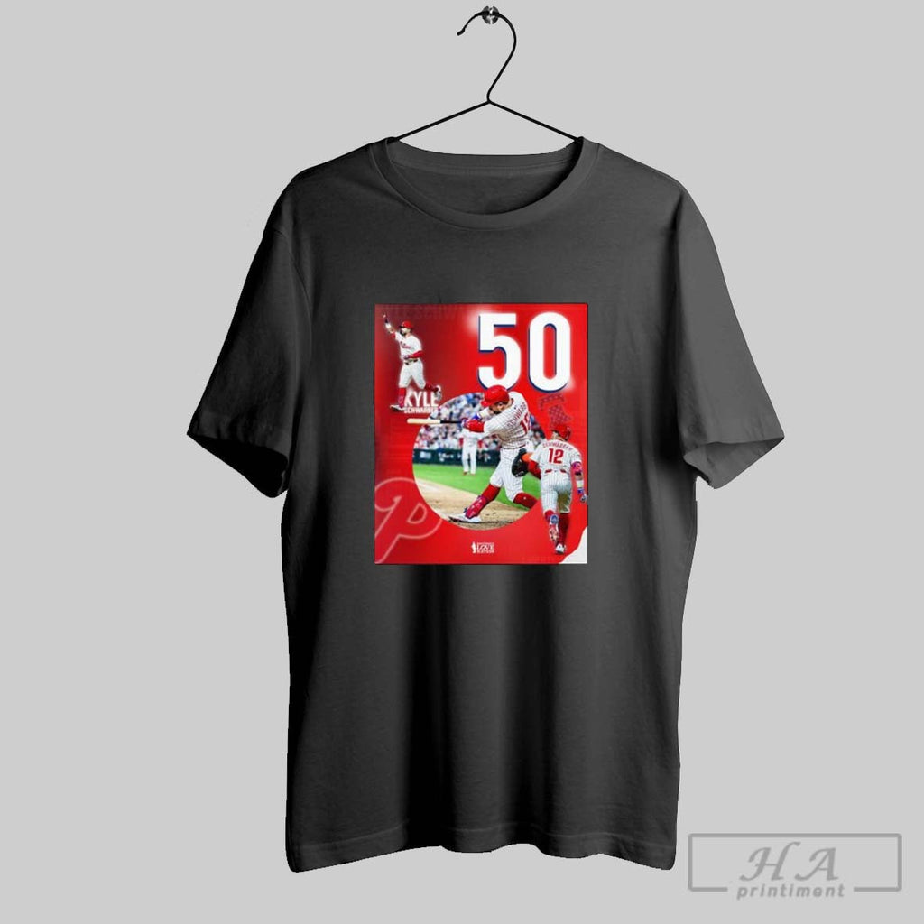 Official Kyle Schwarber Joins Club 50 Hr Unisex T-shirt, Sweatshirt, Hoodie, Long Sleeve Tee - T-Shirt, Sweatshirt, Hoodie