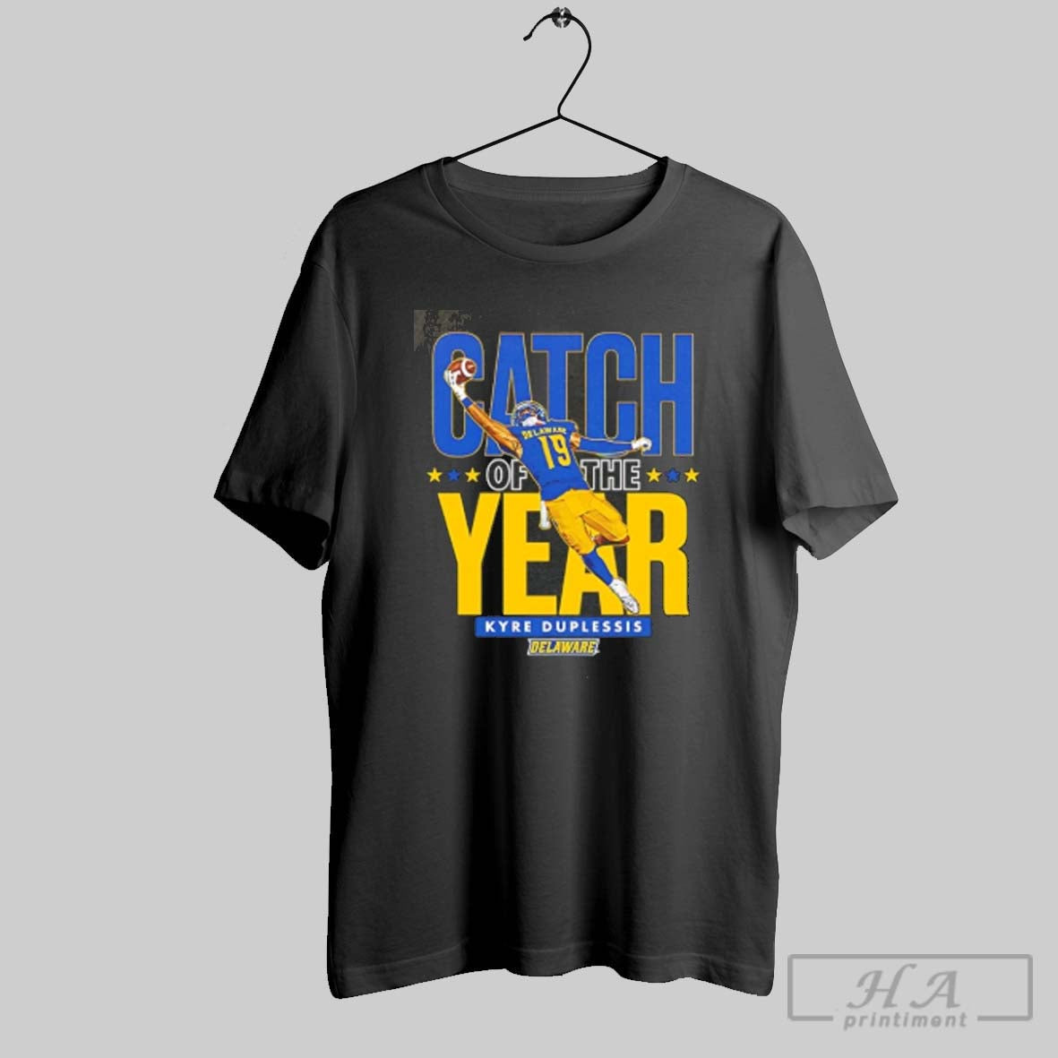 Official Kyre Duplessis Delaware Football Catch Of The Year Unisex T-shirt, Sweatshirt, Hoodie, Long Sleeve Tee - T-Shirt, Sweatshirt, Hoodie