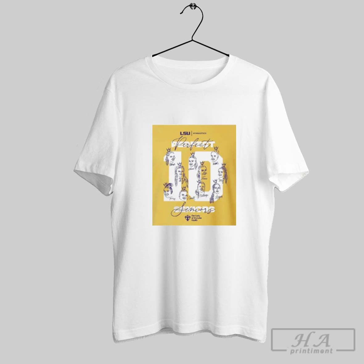 Official Lsu Gymnastics Poerfect Seniors Signatures Team Unisex T-shirt, Sweatshirt, Hoodie, Long Sleeve Tee - T-Shirt, Sweatshirt, Hoodie