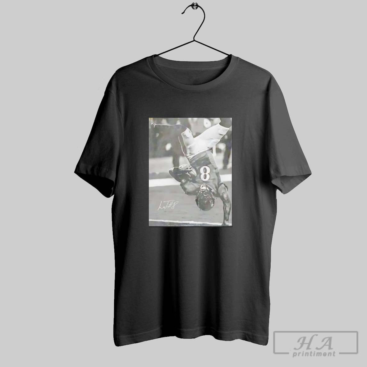 Official Lamar Jackson Baltimore Ravens Football Vintage Style Signature Unisex T-shirt, Sweatshirt, Hoodie, Long Sleeve Tee - T-Shirt, Sweatshirt, Hoodie