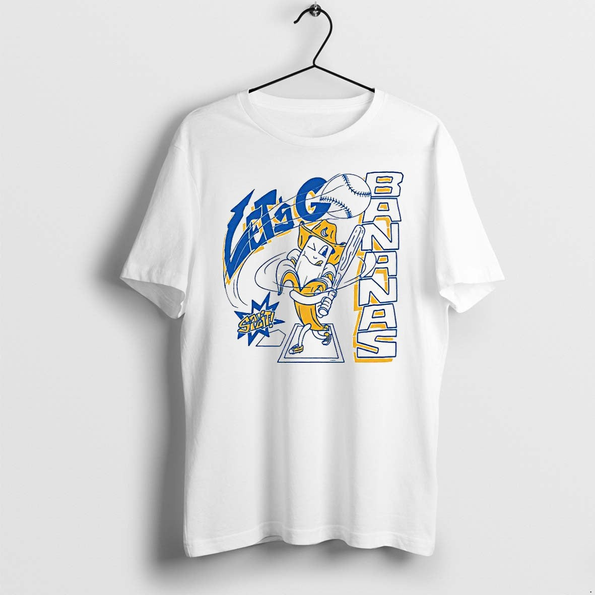 Official Lets Go Bananas Baseball 1 T Shirts Jpg Unisex T-shirt, Sweatshirt, Hoodie, Long Sleeve Tee - T-Shirt, Sweatshirt, Hoodie