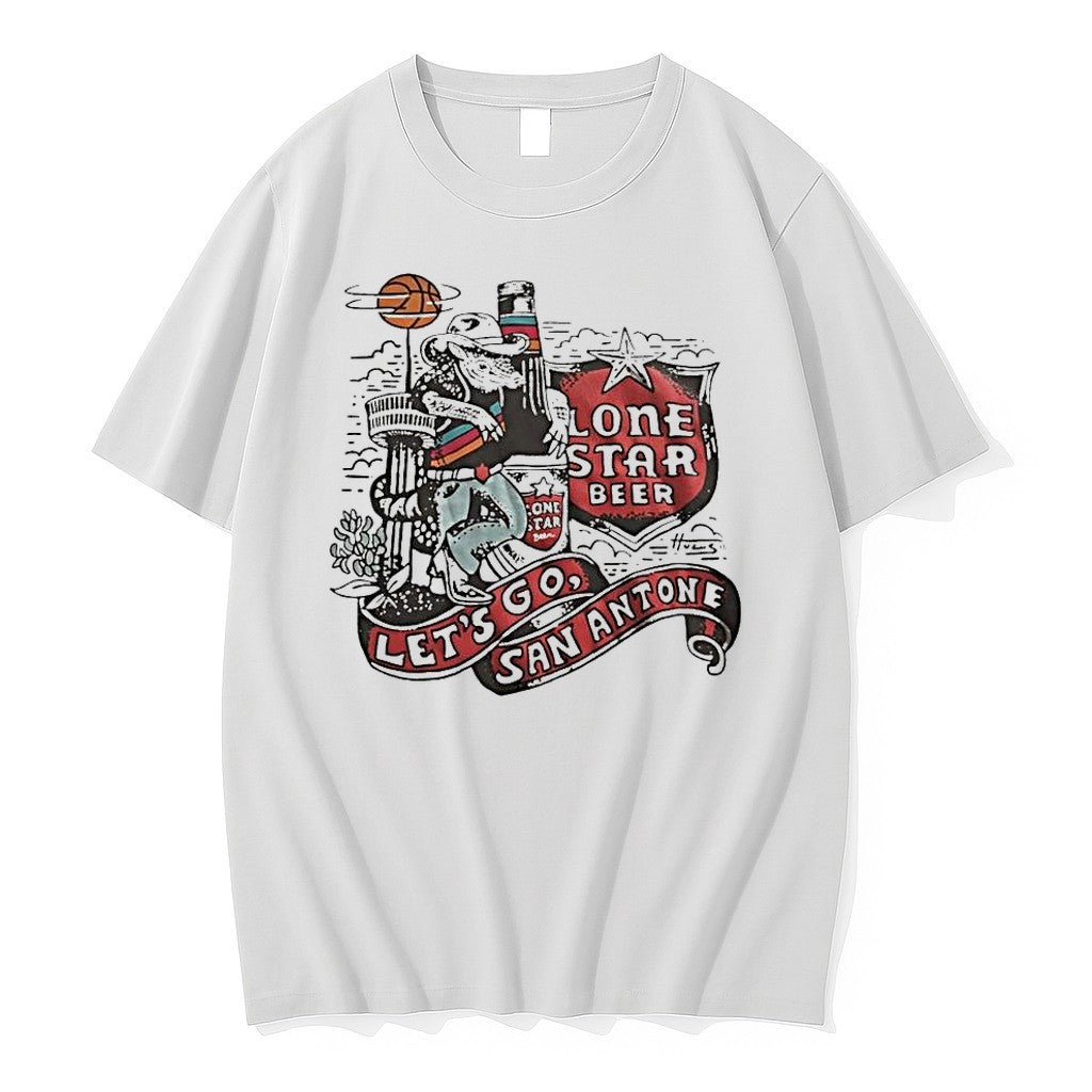 Official Lone Star Beer Lets Go San Antonio Spurs 1 T Shirts Jpg Unisex T-shirt, Sweatshirt, Hoodie, Long Sleeve Tee - T-Shirt, Sweatshirt, Hoodie