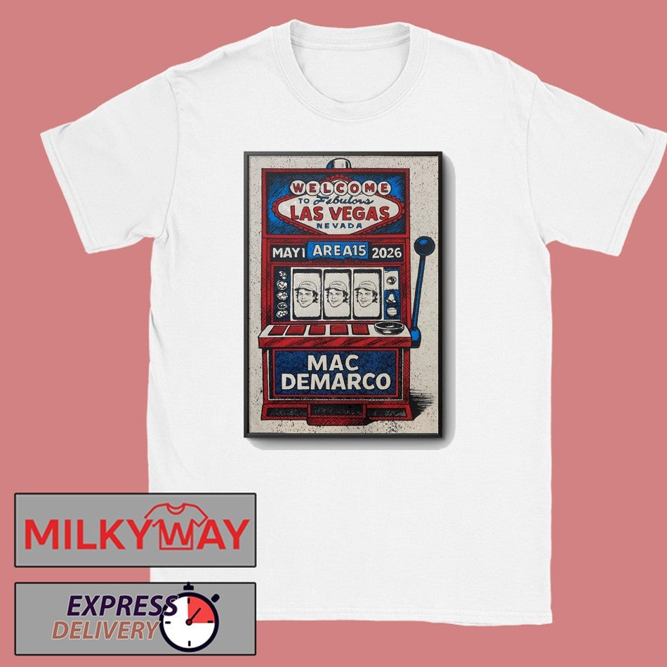 Mac Demarco In Las Vegas NV On May 1 2026 Event Poster shirt Unisex T-shirt, Sweatshirt, Hoodie, Long Sleeve Tee - T-Shirt, Sweatshirt, Hoodie