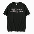 Official Make Maga America First Text Tee T Shirts Jpg Unisex T-shirt, Sweatshirt, Hoodie, Long Sleeve Tee - T-Shirt, Sweatshirt, Hoodie