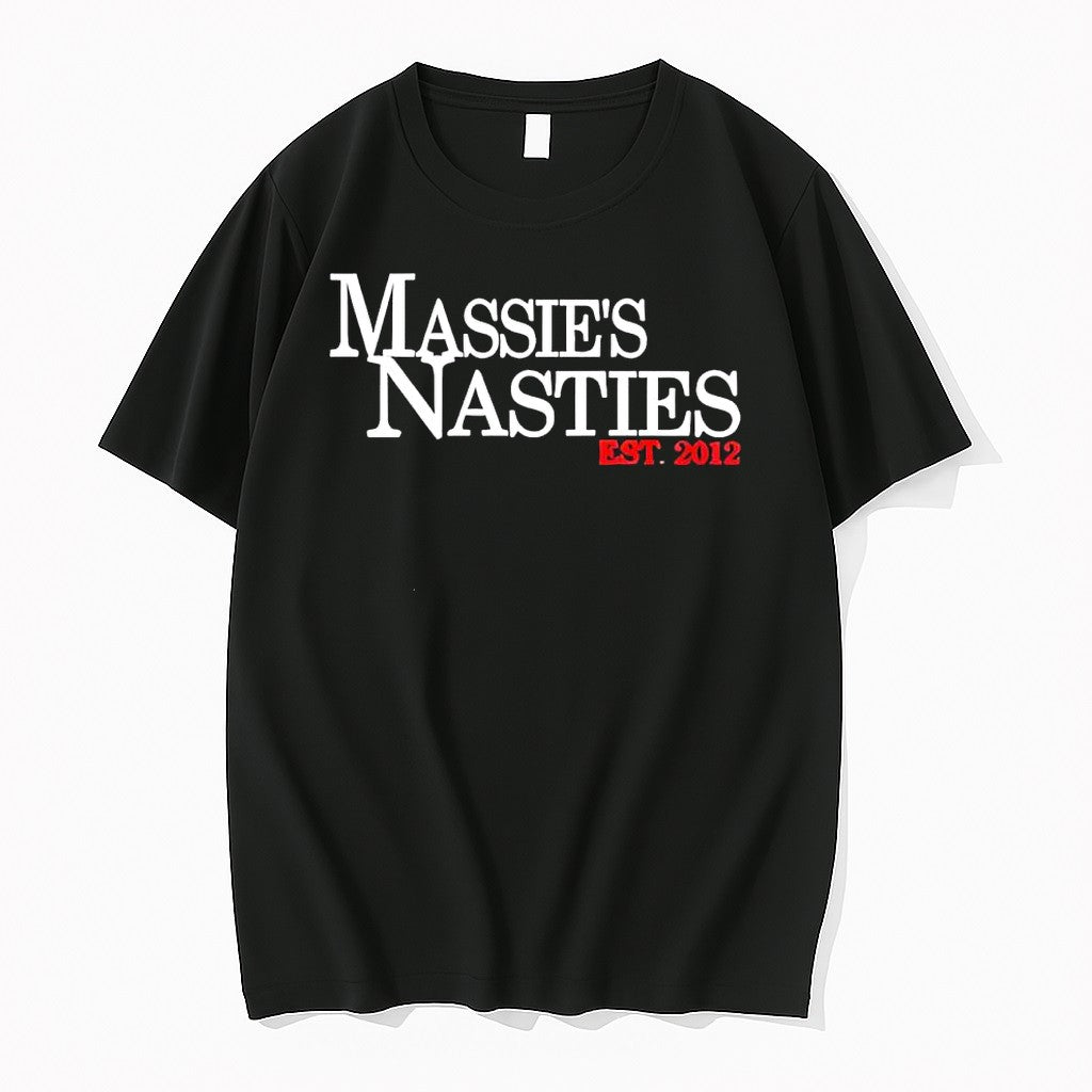 Official Massies Nasties Est 2012 Logo T Shirts Jpg Unisex T-shirt, Sweatshirt, Hoodie, Long Sleeve Tee - T-Shirt, Sweatshirt, Hoodie
