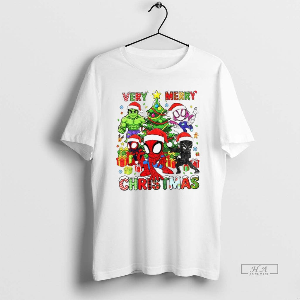 Official Mavel Very Merry Spidey His Amazing Friends Avengers T-Shirts, Hoodie, Sweatshirt - T-Shirt, Sweatshirt, Hoodie