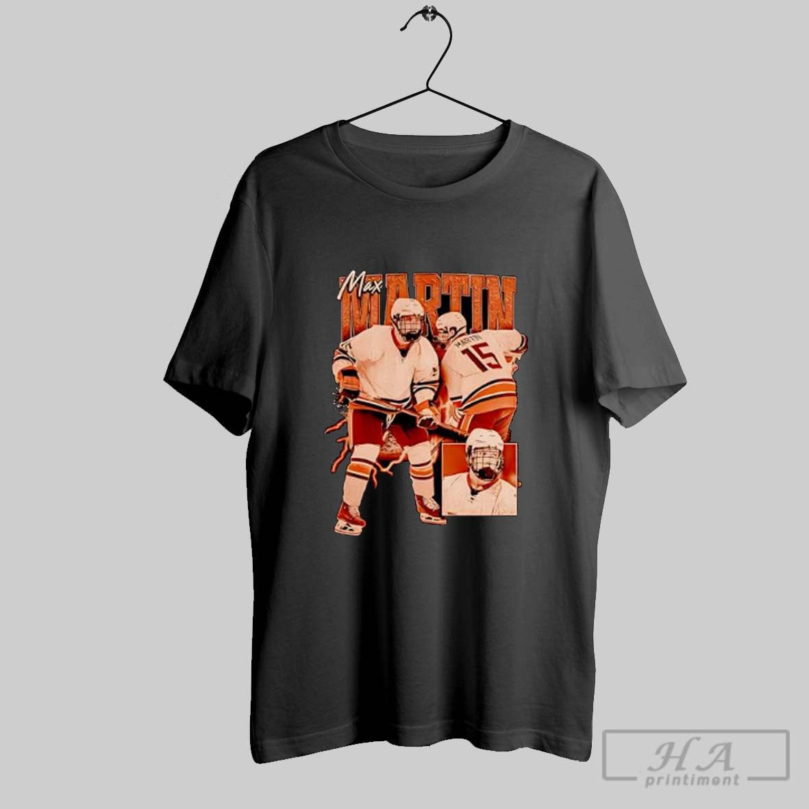 Official Max Martin Hockey Player Vintage Style Athlete Posters Black Unisex T-shirt, Sweatshirt, Hoodie, Long Sleeve Tee - T-Shirt, Sweatshirt, Hoodie