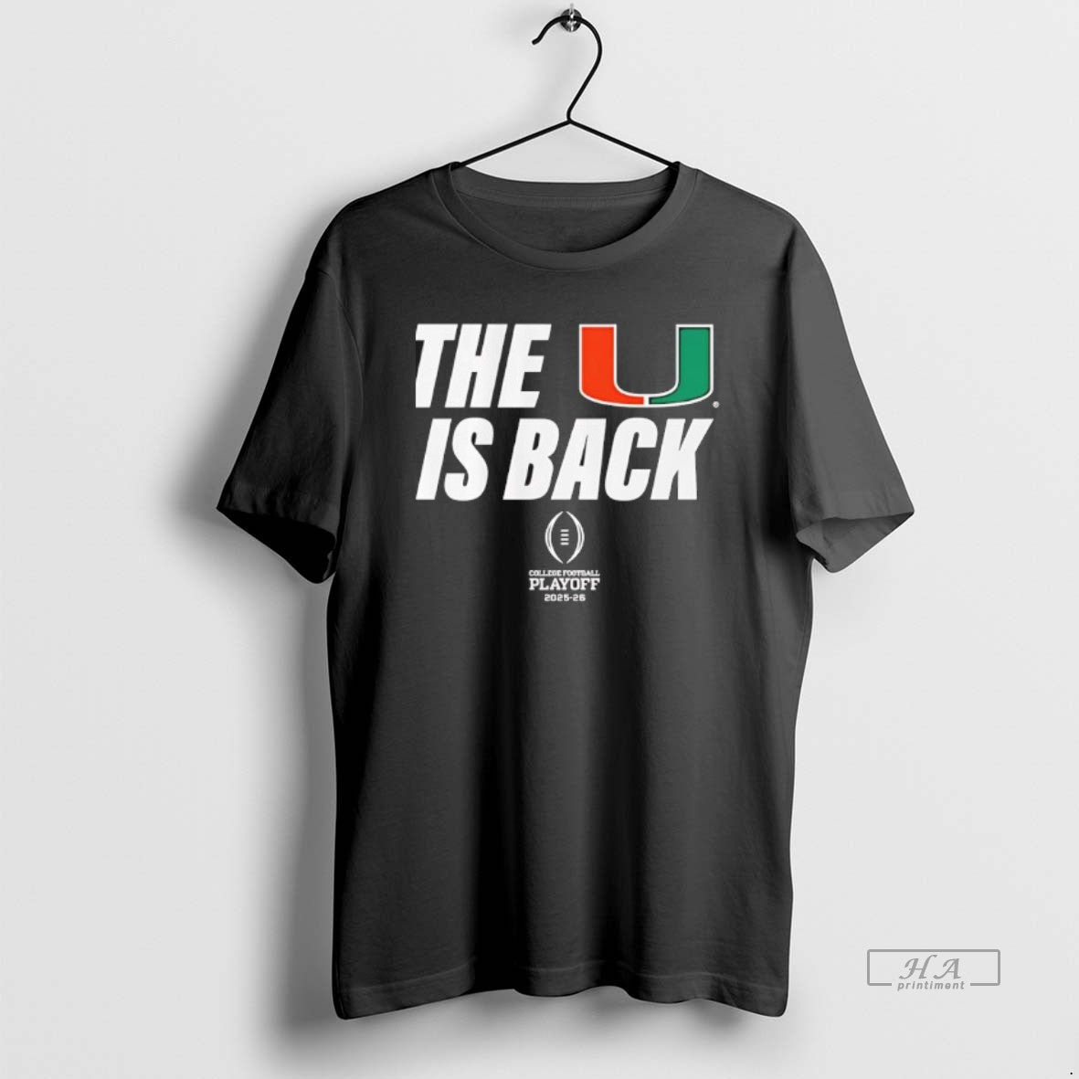 Official Miami Football 2025 Cfp U Is Back T-Shirts, Hoodie, Sweatshirt - T-Shirt, Sweatshirt, Hoodie