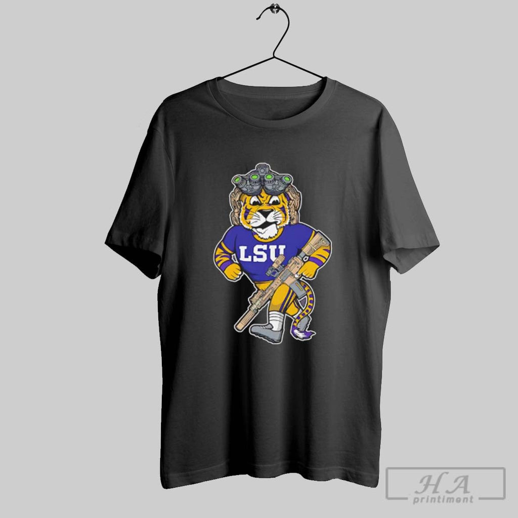 Official Mike The Lsu Tiger Soldier Unisex T-shirt, Sweatshirt, Hoodie, Long Sleeve Tee - T-Shirt, Sweatshirt, Hoodie