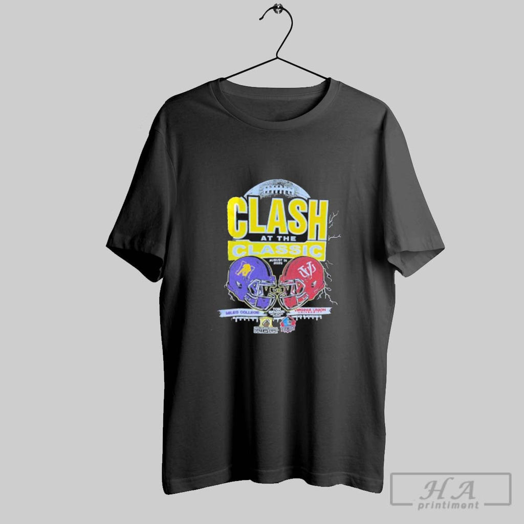 Official Miles College Vs Virginia Union 2025 Clash At The Classic Football Unisex T-shirt, Sweatshirt, Hoodie, Long Sleeve Tee - T-Shirt, Sweatshirt, Hoodie