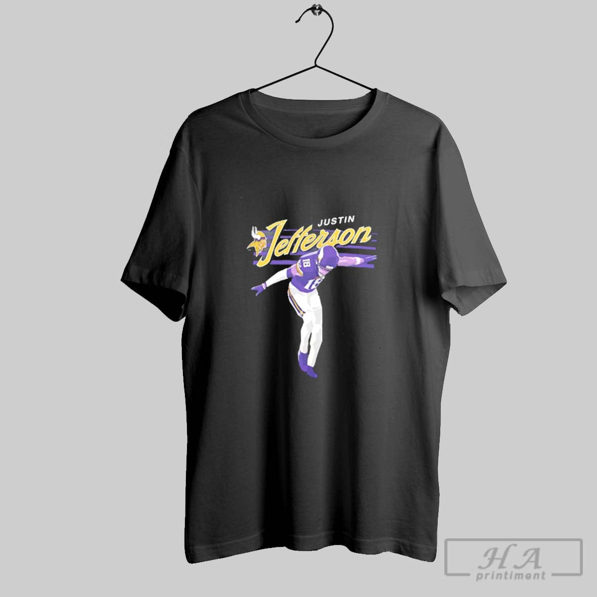 Official Minnesota Vikings Justin Jefferson Player Graphic Unisex T-shirt, Sweatshirt, Hoodie, Long Sleeve Tee - T-Shirt, Sweatshirt, Hoodie