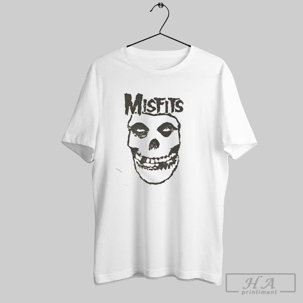 Official Misfits Skull Inverted Natural Unisex T-shirt, Sweatshirt, Hoodie, Long Sleeve Tee - T-Shirt, Sweatshirt, Hoodie