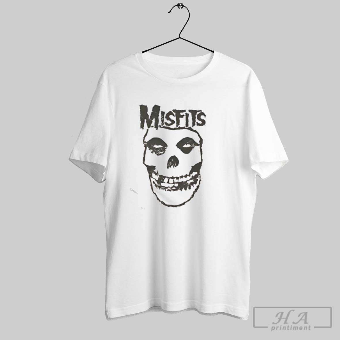 Official Misfits Skull Inverted Natural Unisex T-shirt, Sweatshirt, Hoodie, Long Sleeve Tee - T-Shirt, Sweatshirt, Hoodie