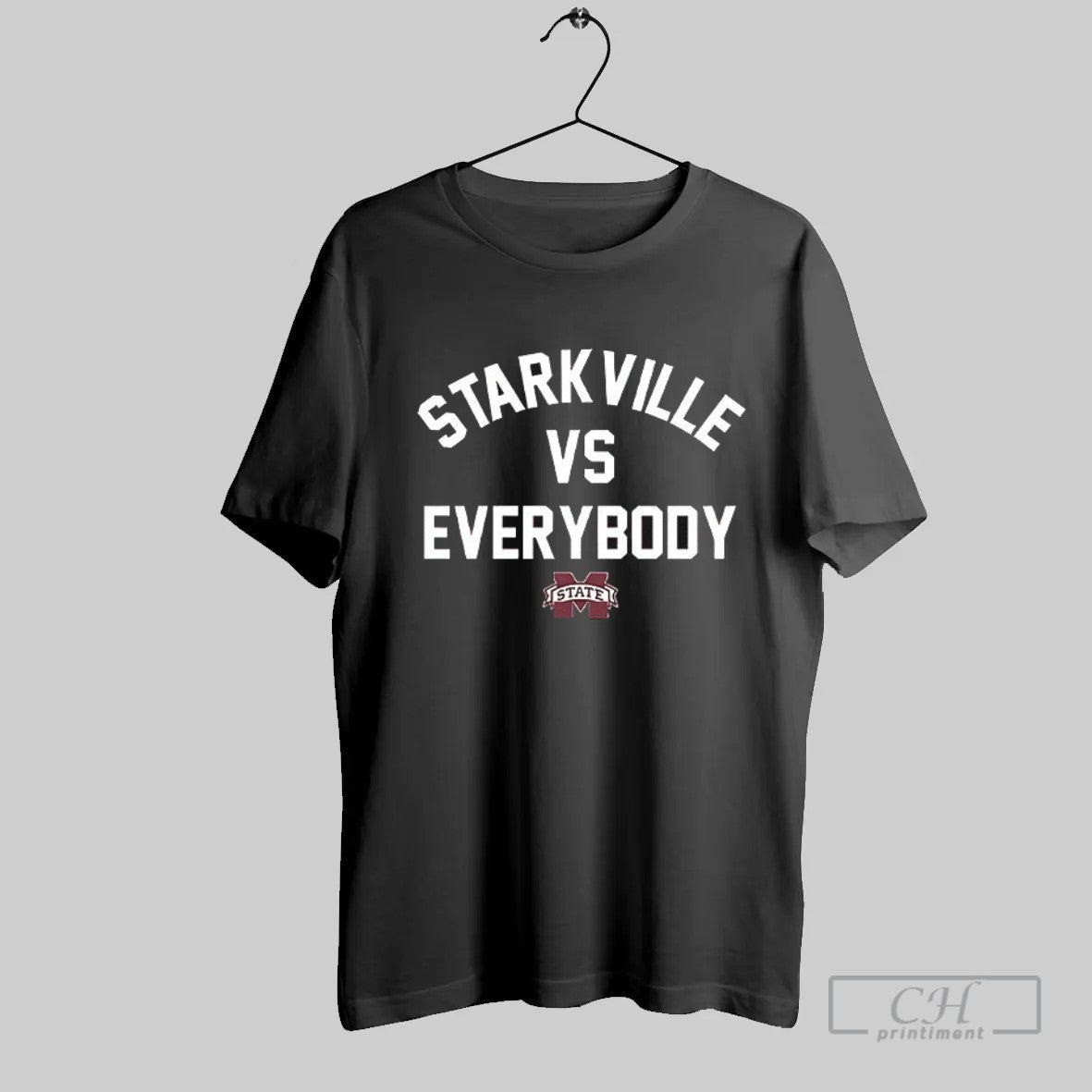 Official Mississippi State Bulldogs Starkville Vs Everybody T Shirt Unisex T-shirt, Sweatshirt, Hoodie, Long Sleeve Tee - T-Shirt, Sweatshirt, Hoodie
