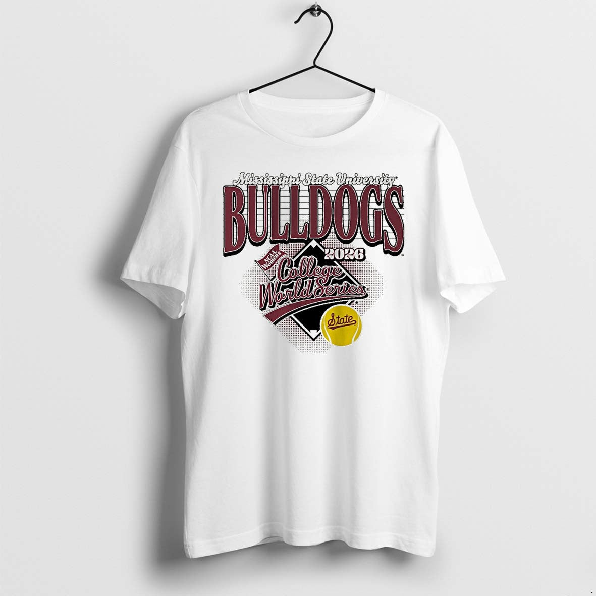Official Mississippi State Softball 2026 Womens College World Series T Shirts Unisex T-shirt, Sweatshirt, Hoodie, Long Sleeve Tee - T-Shirt, Sweatshirt, Hoodie