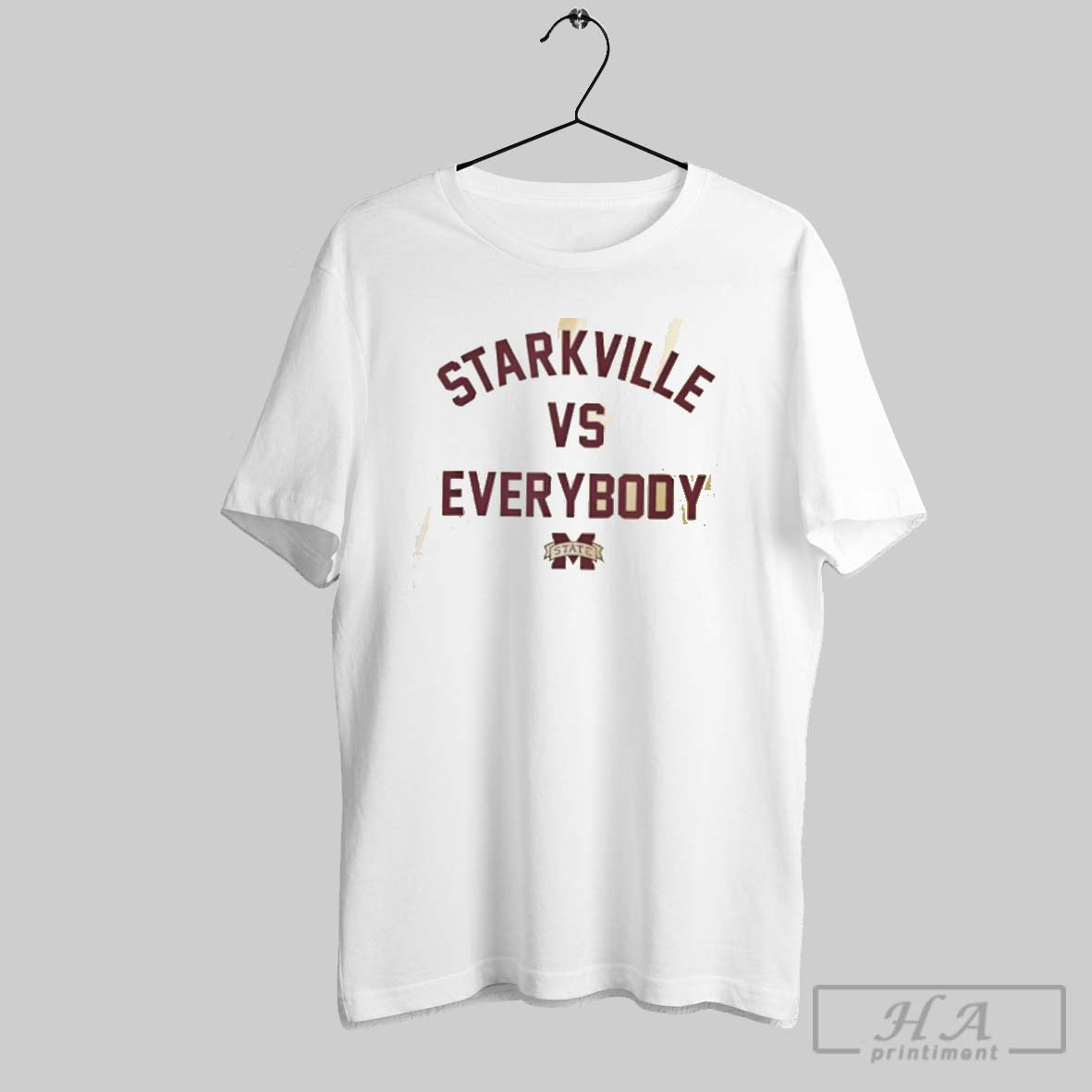 Official Mississippi State Starkville Vs Everybody Msu Bulldogs Unisex T-shirt, Sweatshirt, Hoodie, Long Sleeve Tee - T-Shirt, Sweatshirt, Hoodie
