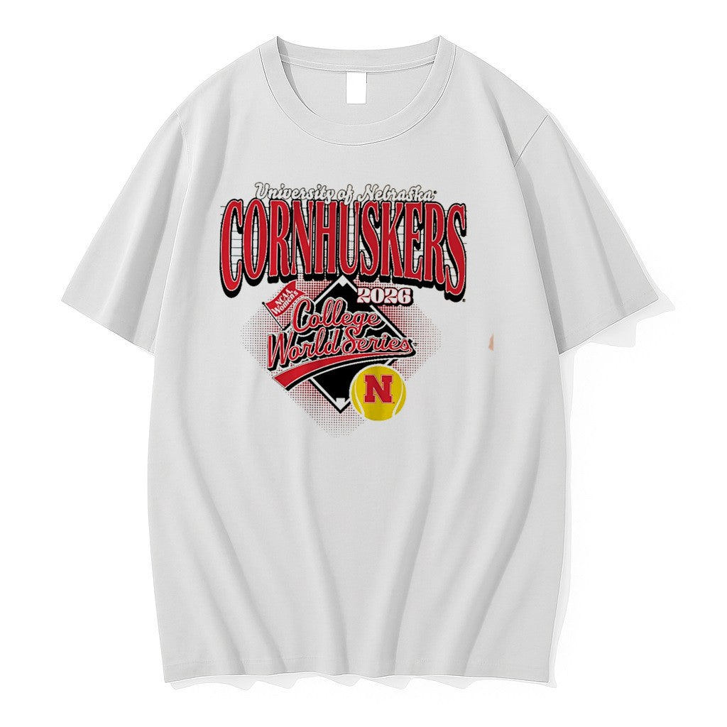 Official Nebraska Softball 2026 Womens College World Series Tee T Shirts Jpg Unisex T-shirt, Sweatshirt, Hoodie, Long Sleeve Tee - T-Shirt, Sweatshirt, Hoodie
