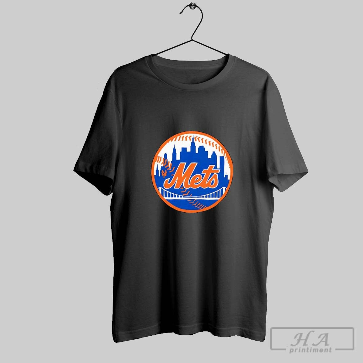 Official New York Mets Skyline Baseball Logo Sports Fan Posters Black Unisex T-shirt, Sweatshirt, Hoodie, Long Sleeve Tee - T-Shirt, Sweatshirt, Hoodie