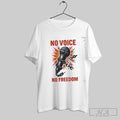Official No Voice No Freedom Unisex T-shirt, Sweatshirt, Hoodie, Long Sleeve Tee - T-Shirt, Sweatshirt, Hoodie