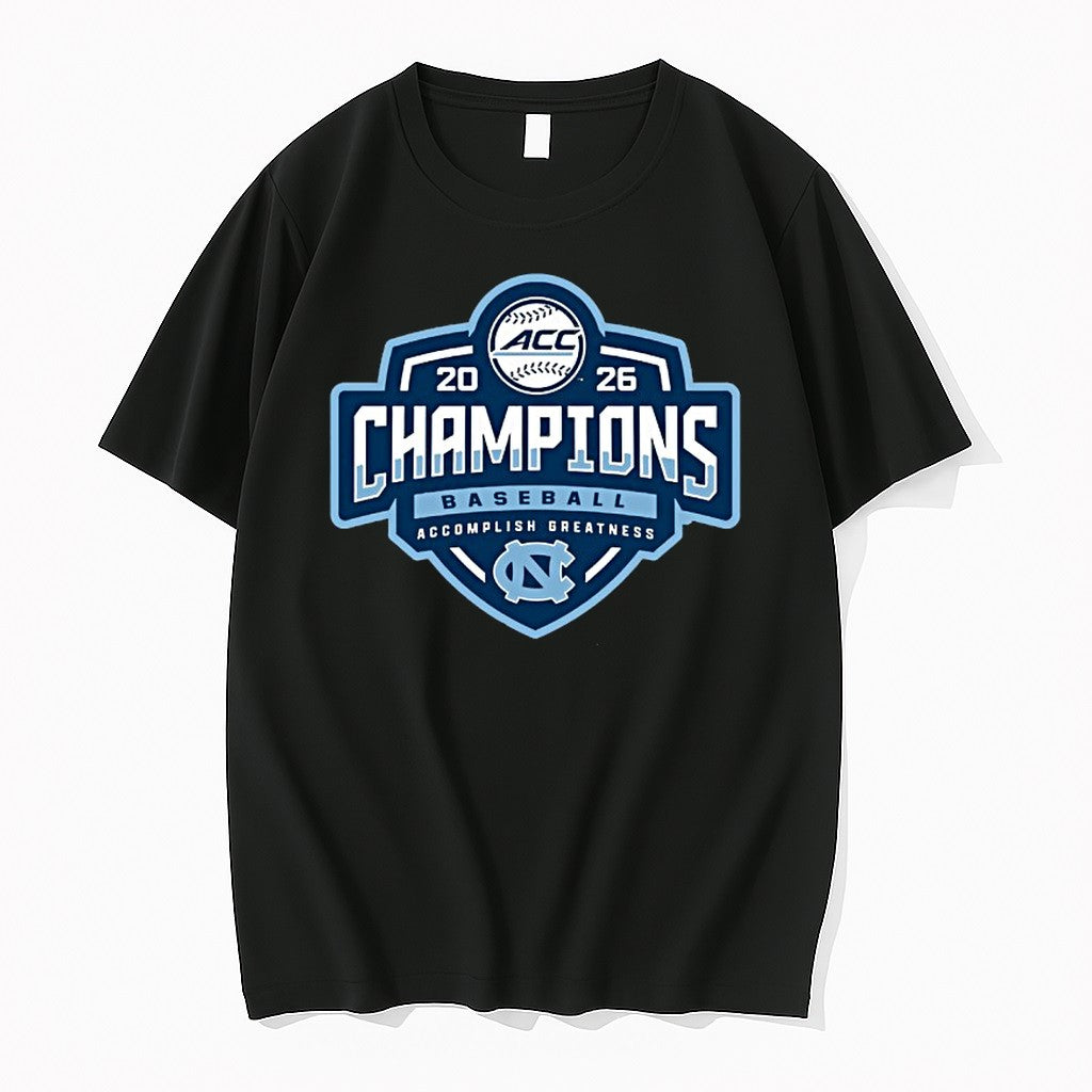 Official North Carolina Tar Heels 2026 Acc Baseball Tournament Champions Locker Room T Shirts - T-Shirt, Sweatshirt, Hoodie