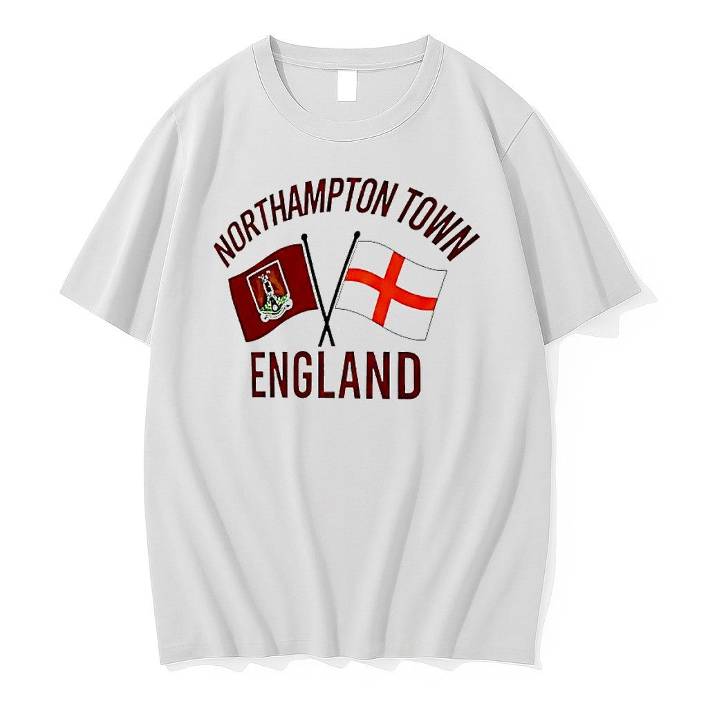 Official Northampton Town England Flags Football T Shirts Jpg Unisex T-shirt, Sweatshirt, Hoodie, Long Sleeve Tee - T-Shirt, Sweatshirt, Hoodie