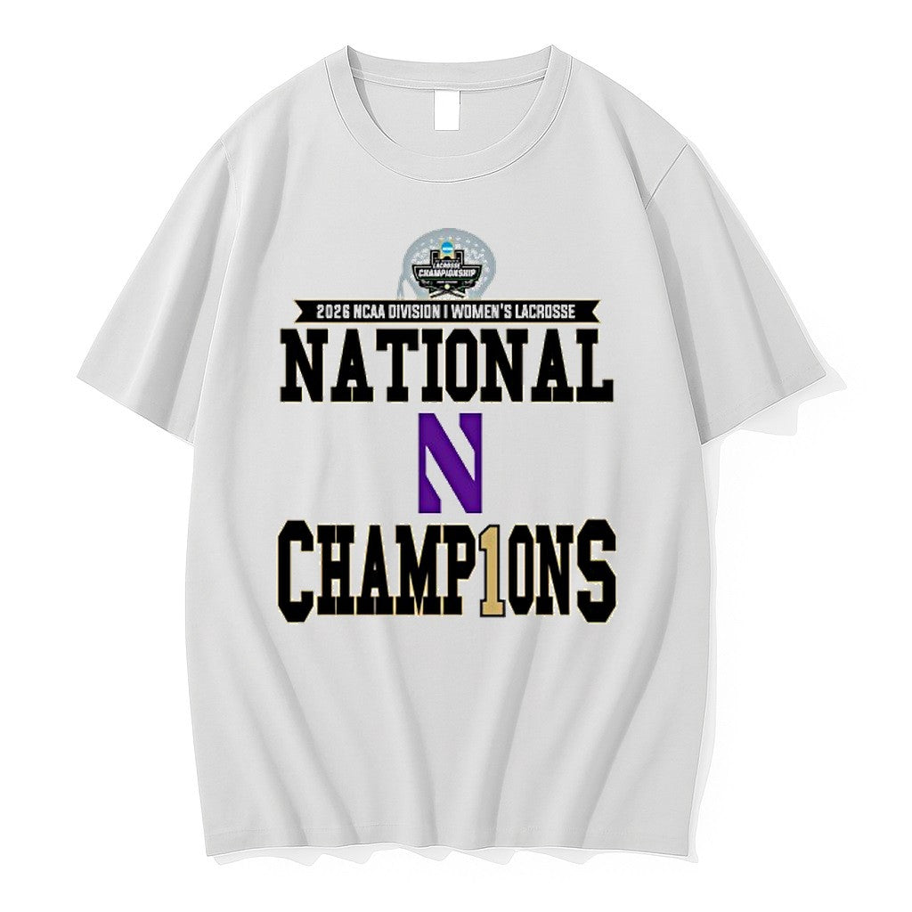 Official Northwestern Wildcats 2026 Ncaa Division I Womens Lacrosse National Champions T Shirts - T-Shirt, Sweatshirt, Hoodie