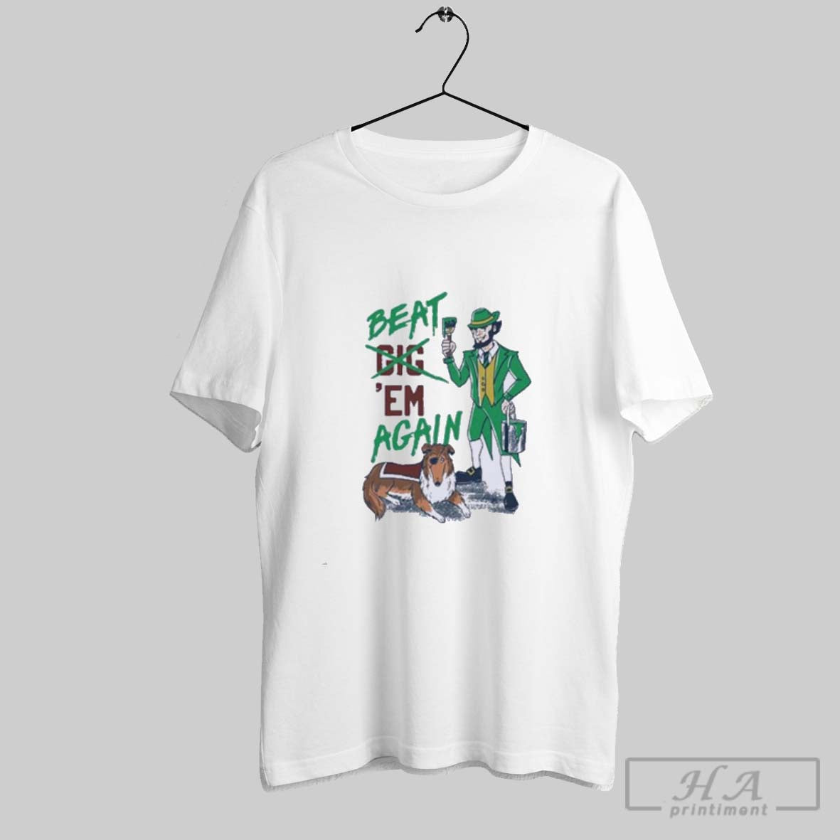 Official Notre Dame Fighting Irish Beat Em Again Shirt Unisex T-shirt, Sweatshirt, Hoodie, Long Sleeve Tee - T-Shirt, Sweatshirt, Hoodie