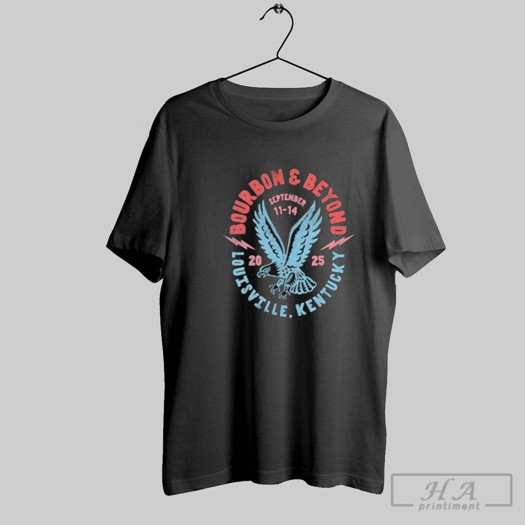 Official Official Bourbon And Beyond September 11 14 2025 Flying Eagle Unisex T-shirt, Sweatshirt, Hoodie, Long Sleeve Tee - T-Shirt, Sweatshirt, Hoodie