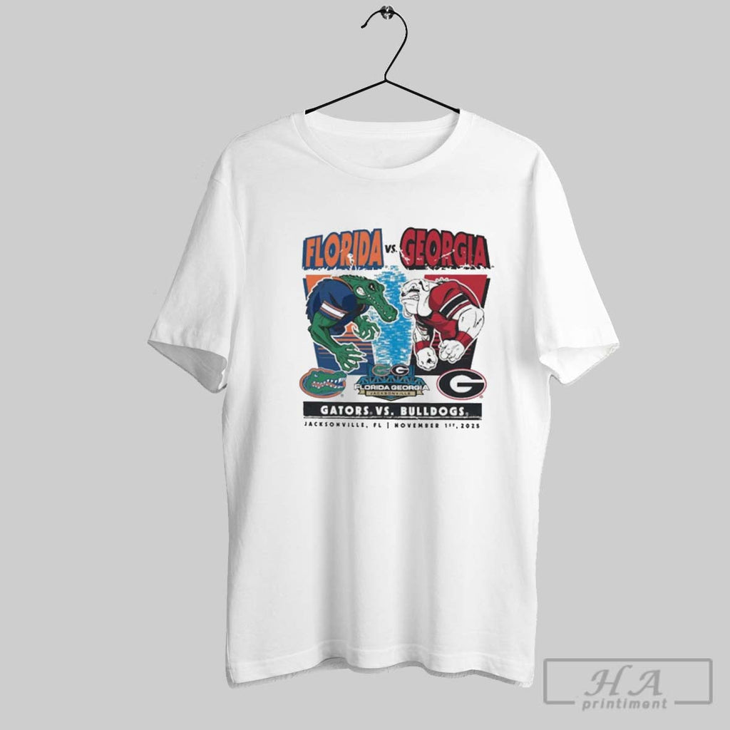 Official Official Florida Gators Vs Georgia Bulldogs Florida Georgia Jacksonville Fl November 1 2025 Mascots - T-Shirt, Sweatshirt, Hoodie