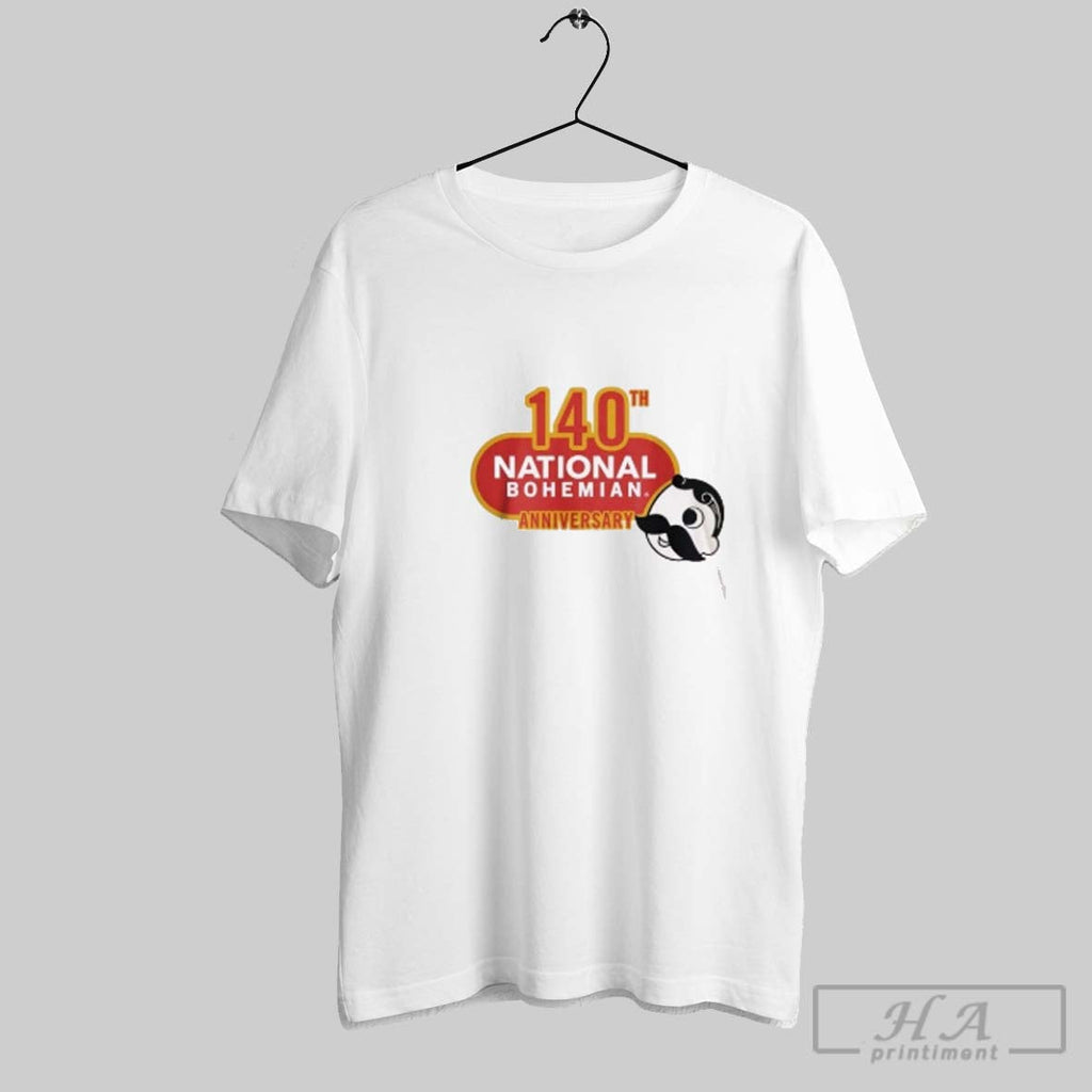 Official Official National Bohemian 140th Anniversary Logo Shirts Unisex T-shirt, Sweatshirt, Hoodie, Long Sleeve Tee - T-Shirt, Sweatshirt, Hoodie