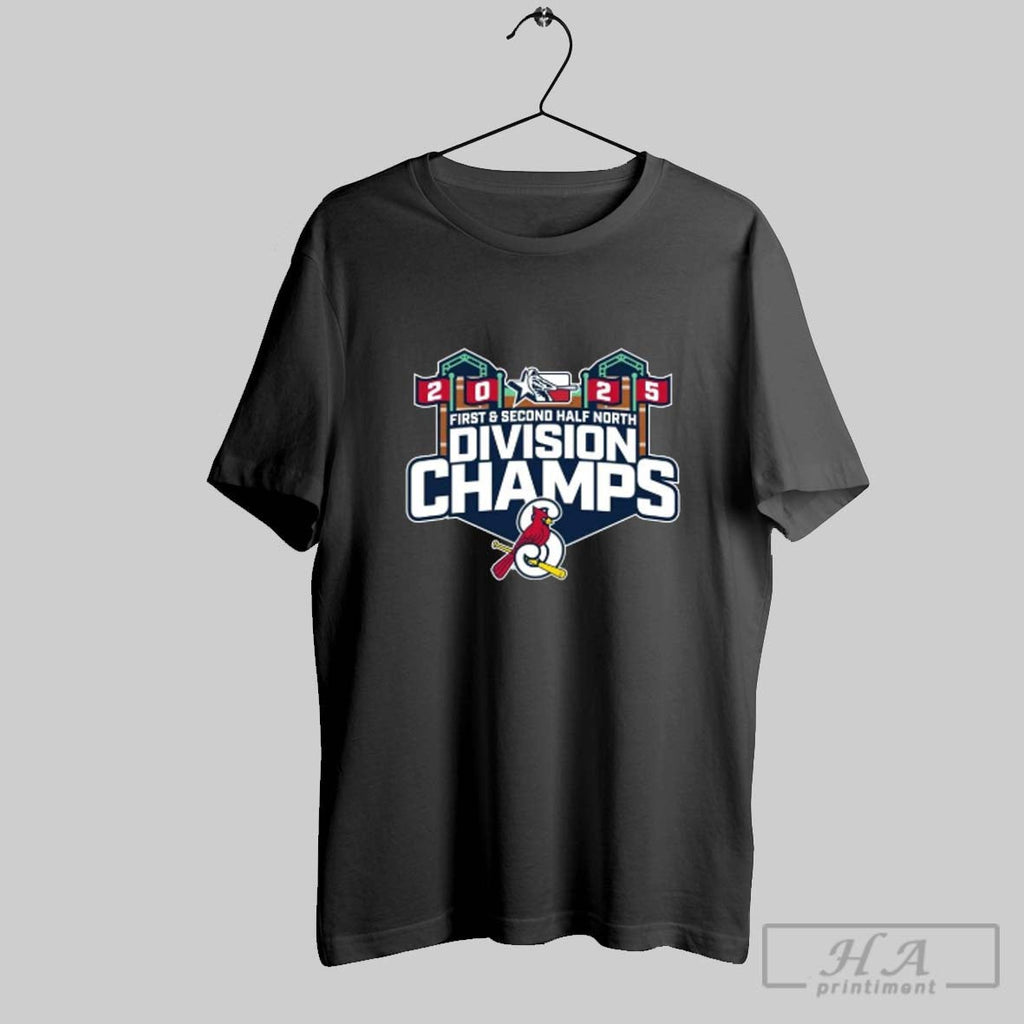 Official Official Springfield Cardinals 2025 First Second Half North Division Championship Texas League Fan Gear - T-Shirt, Sweatshirt, Hoodie
