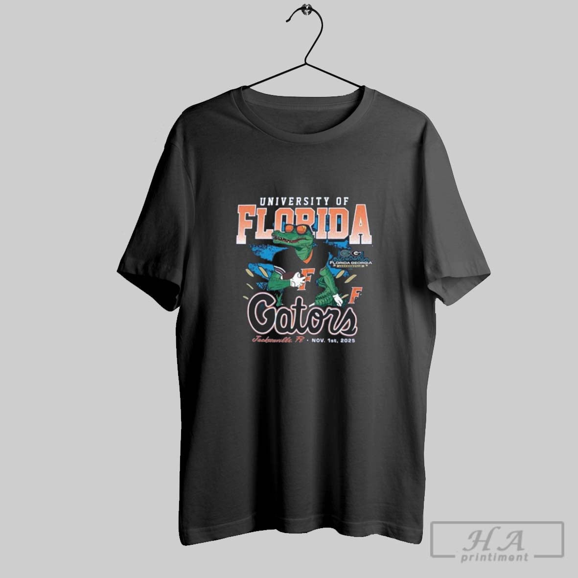 Official Official University Of Florida Florida Gators Florida Georgia Jacksonville Fl November 1 2025 Mascot - T-Shirt, Sweatshirt, Hoodie